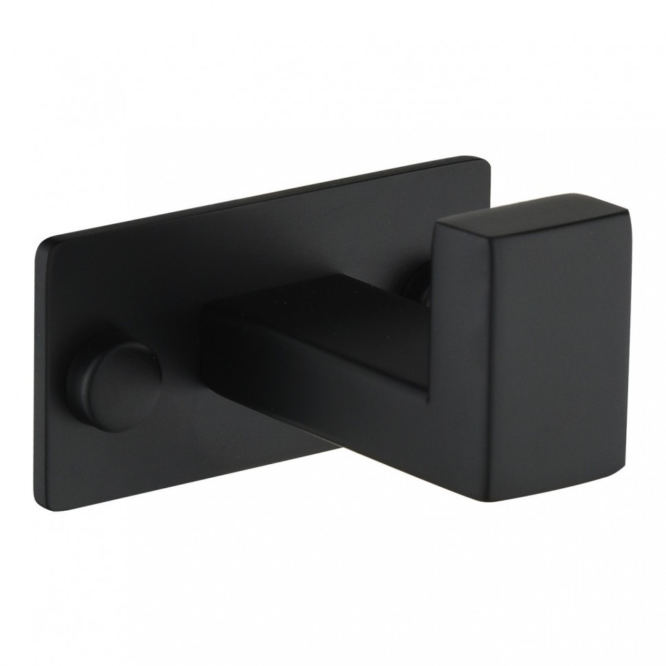 Полотенцедержатель одинарный Grocenberg AC0011, черный матовый