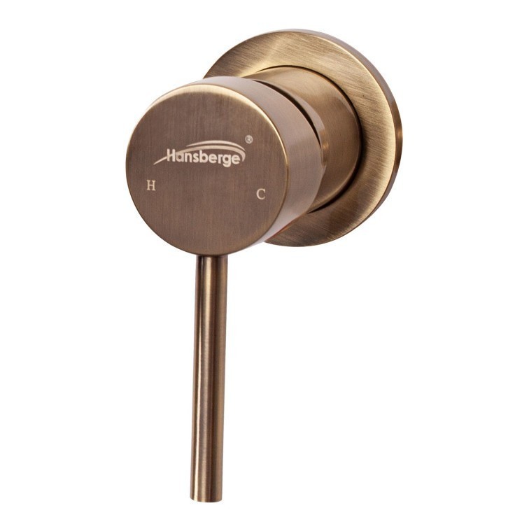 Смеситель встраиваемый для раковины Hansberge H211, бронза