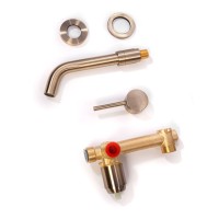 Смеситель встраиваемый для раковины Hansberge H211, бронза