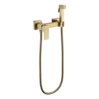 Смеситель с гигиеническим душем Grocenberg GB101N, матовое золото