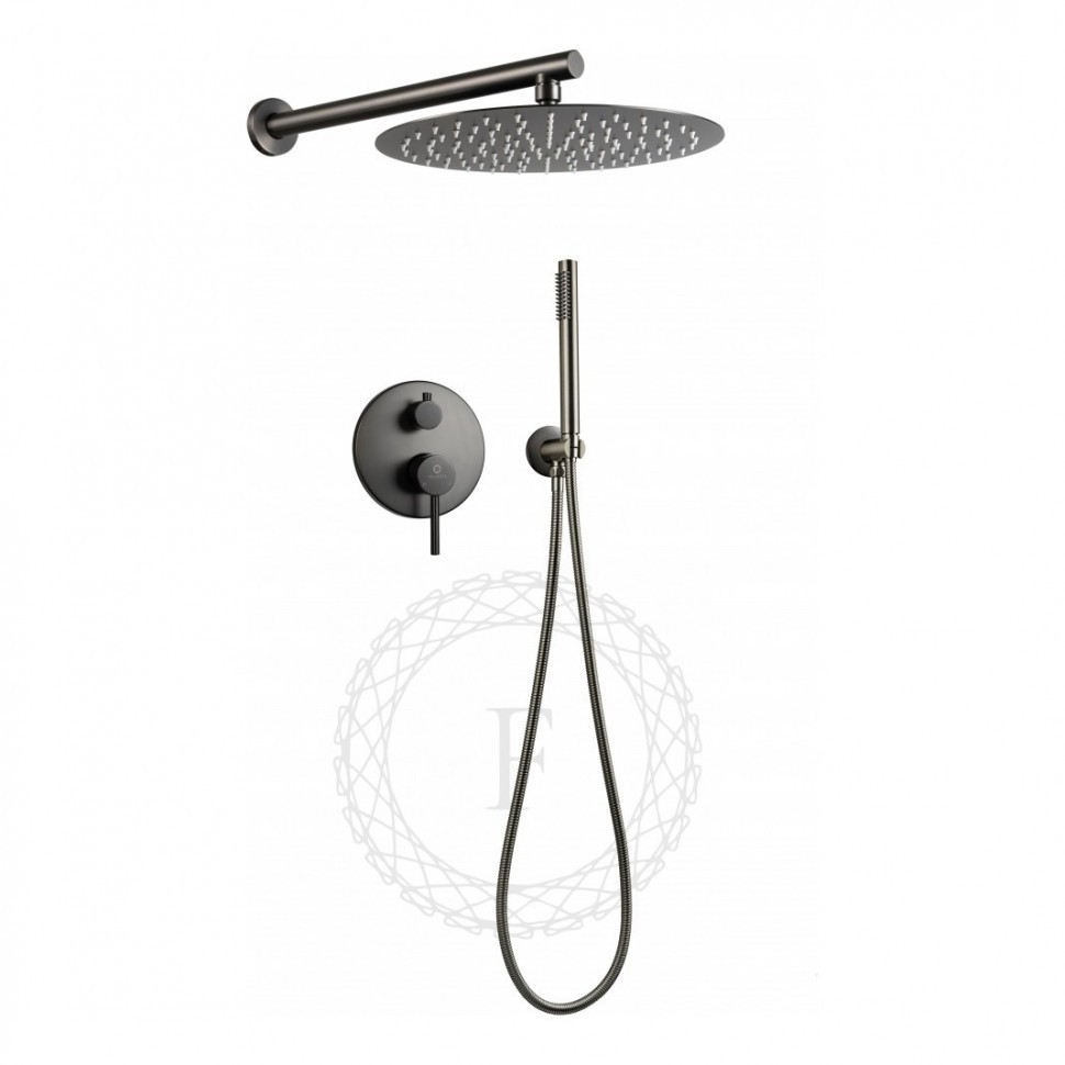 Душевая система скрытого монтажа FILARETE Roun FL1023, графит