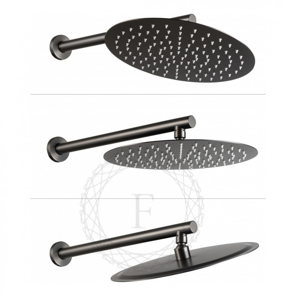 Душевая система скрытого монтажа FILARETE Roun FL1023, графит