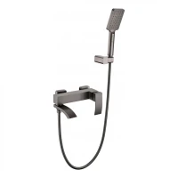 Смеситель для ванны с ручным душем Grocenberg GB8007, графит