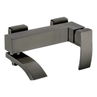 Смеситель для ванны с ручным душем Grocenberg GB8007, графит