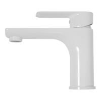 Смеситель для раковины Hansberge H1099, белый/хром