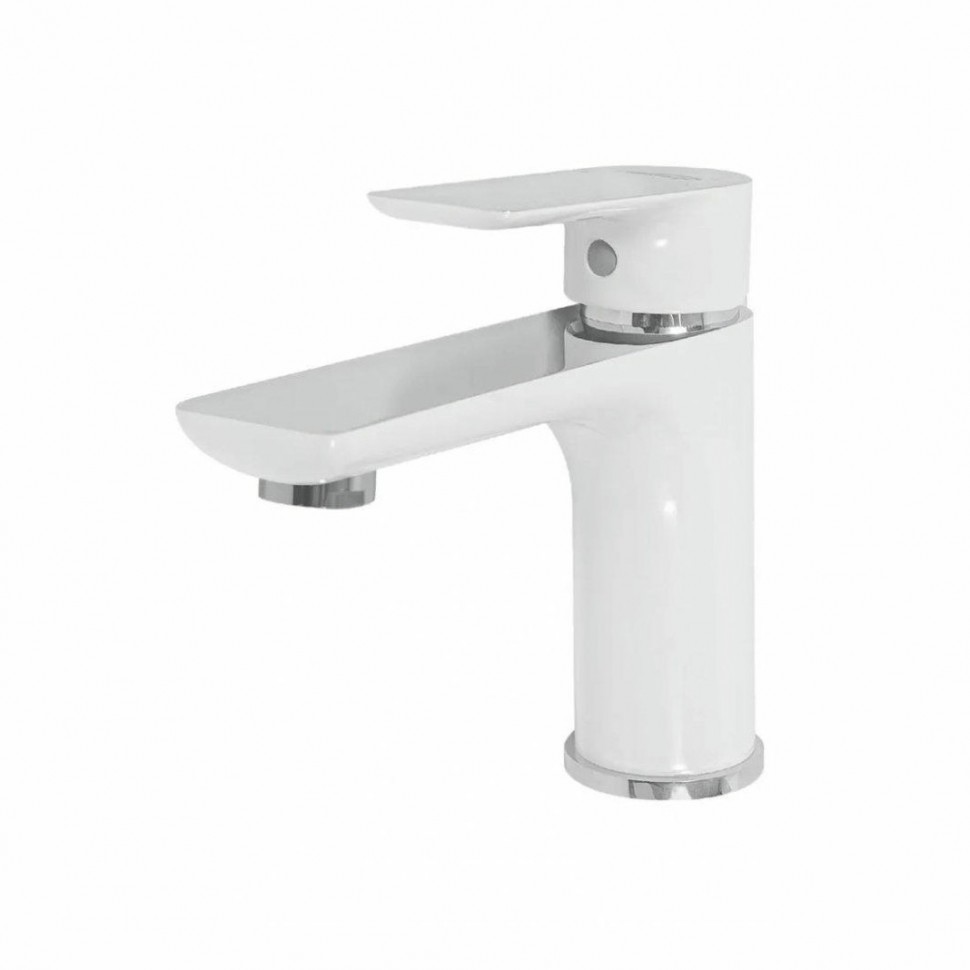 Смеситель для раковины Hansberge H1099, белый/хром