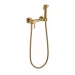 Смеситель с гигиеническим душем Grocenberg GB103N, золотой брашированный