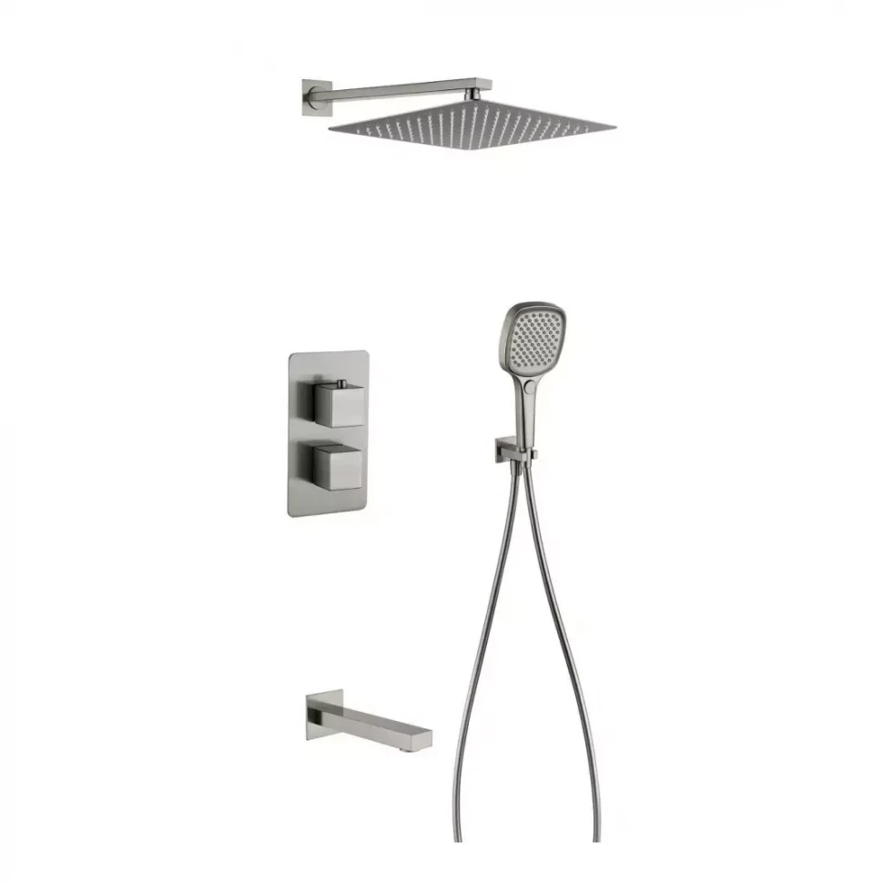 Душевая система скрытого монтажа Grocenberg GB5050, никель