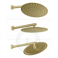 Душевая система скрытого монтажа FILARETE Roun FL1023, матовое золото