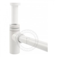 Сифон для раковины FILARETE FL70, белый