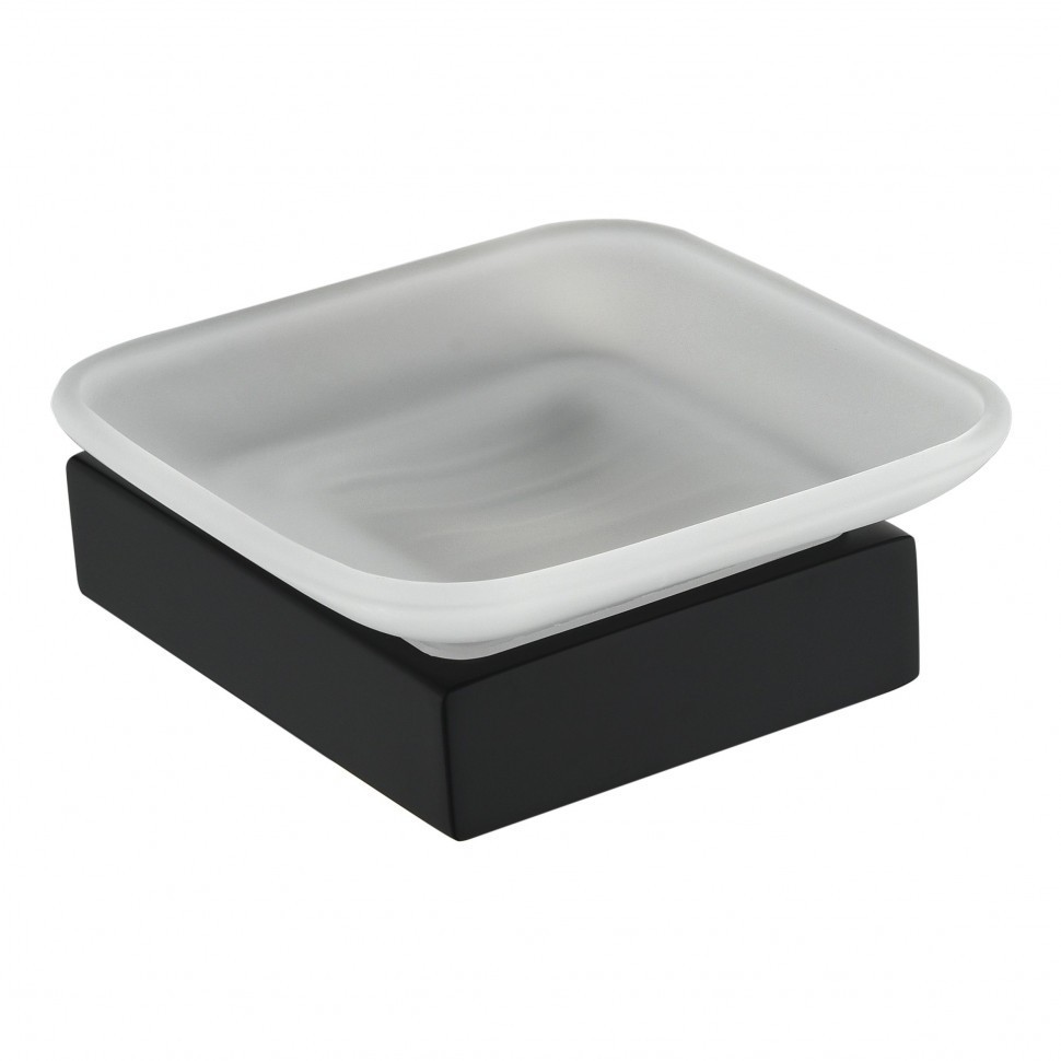 Настенная мыльница Grocenberg AC0023, черный матовый