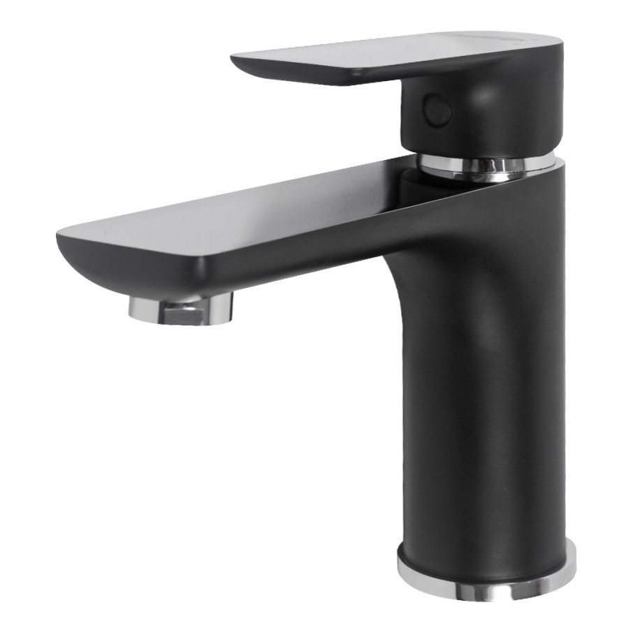 Смеситель для раковины Hansberge H1099, черный хром