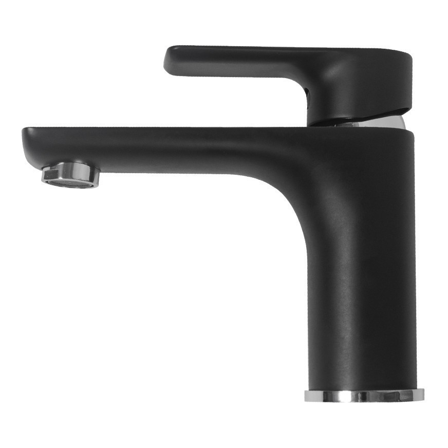 Смеситель для раковины Hansberge H1099, черный хром