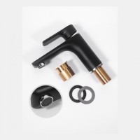 Смеситель для раковины Hansberge H1099, черный хром