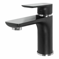 Смеситель для раковины Hansberge H1099, черный хром