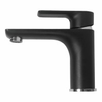 Смеситель для раковины Hansberge H1099, черный хром