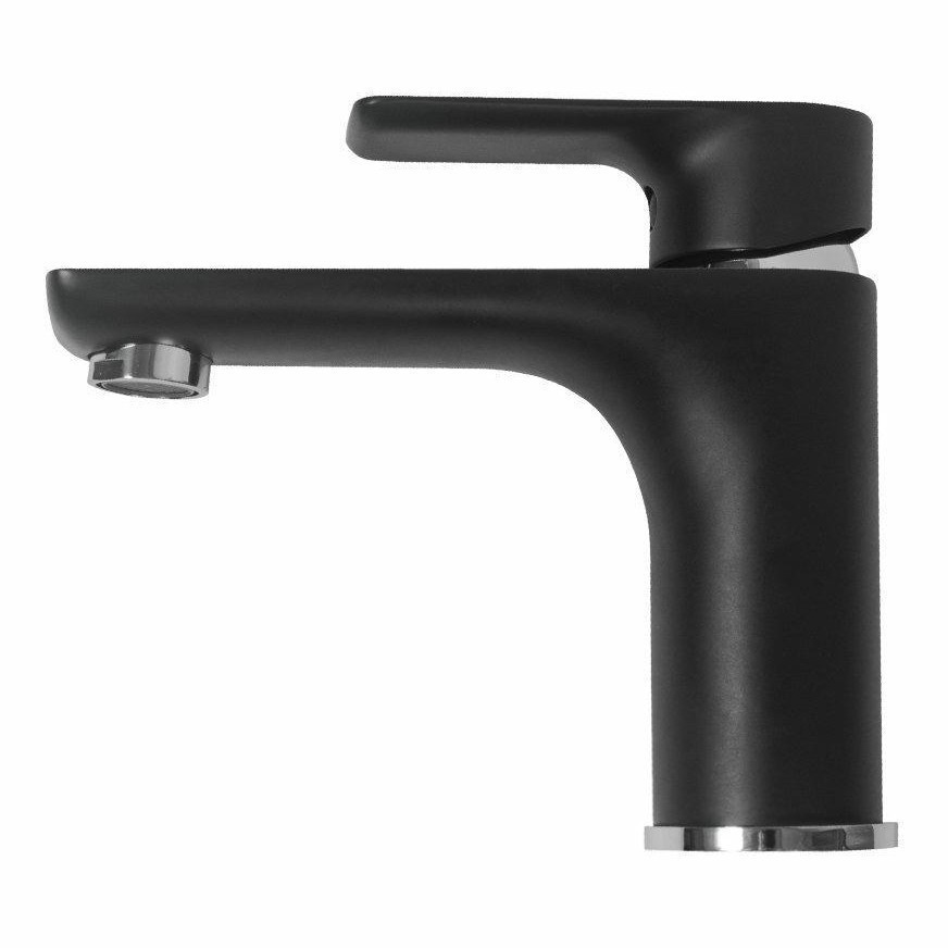 Смеситель для раковины Hansberge H1099, черный хром