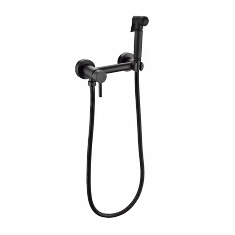 Смеситель с гигиеническим душем Grocenberg GB103N, черный матовый