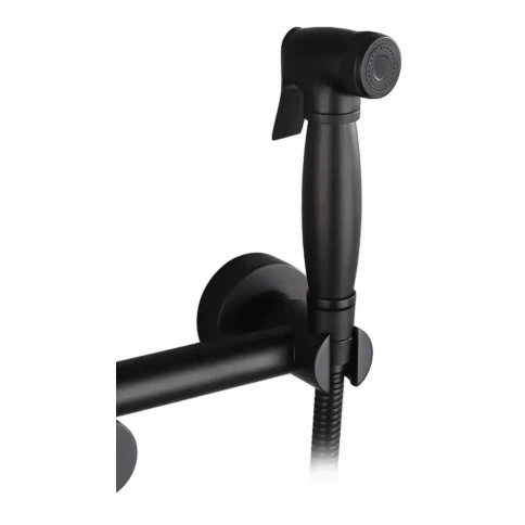 Смеситель с гигиеническим душем Grocenberg GB103N, черный матовый