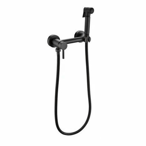 Смеситель с гигиеническим душем Grocenberg GB103N, черный матовый