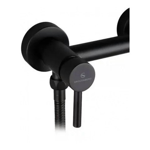 Смеситель с гигиеническим душем Grocenberg GB103N, черный матовый