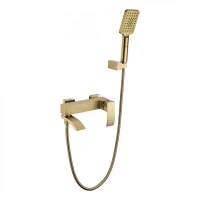 Смеситель для ванны с ручным душем Grocenberg GB8007, матовое золото