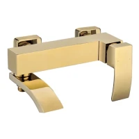 Смеситель для ванны с ручным душем Grocenberg GB8007, матовое золото