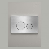 Кнопка смыва для унитаза металлическая Grocenberg KM3090NK, никель