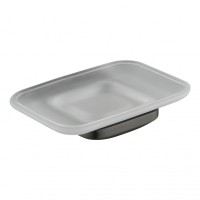 Настенная мыльница Grocenberg AC0058, графит Настенная мыльница Grocenberg AC0058, графит