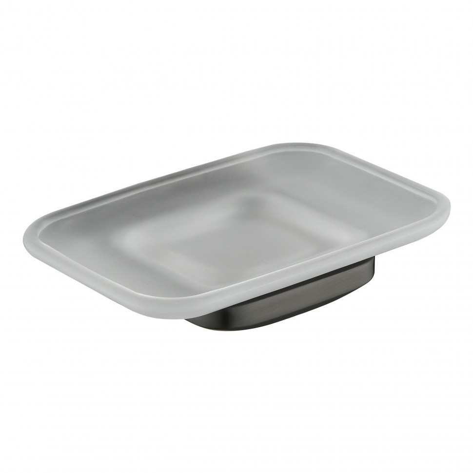 Настенная мыльница Grocenberg AC0058, графит Настенная мыльница Grocenberg AC0058, графит