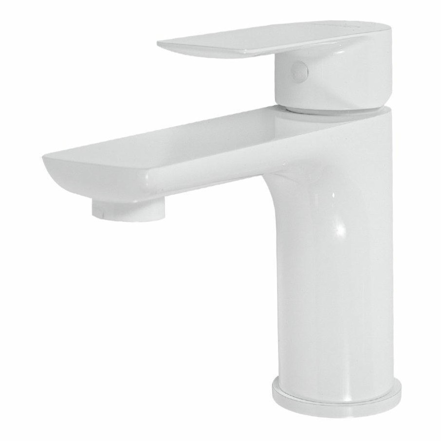 Смеситель для раковины Hansberge H1099, белый