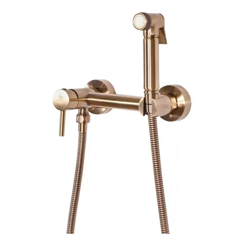 Смеситель с гигиеническим душем Grocenberg GB103N, бронза