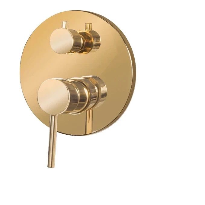 Душевая система скрытого монтажа Grocenberg GB5001, золото глянец