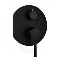 Душевая система скрытого монтажа FILARETE Roun FL1023, черный матовый