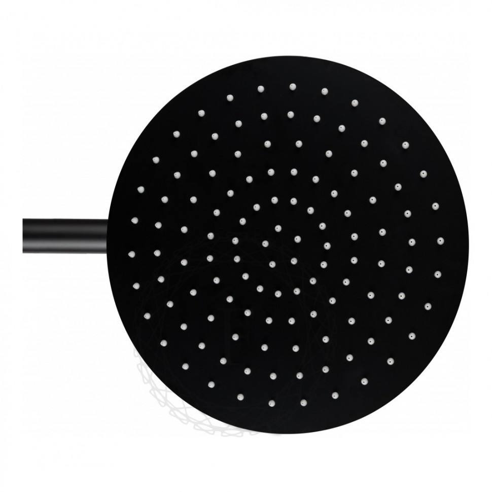 Душевая система скрытого монтажа FILARETE Roun FL1023, черный матовый