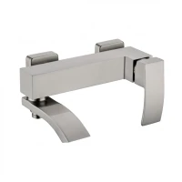 Смеситель для ванны с ручным душем Grocenberg GB8007, никель