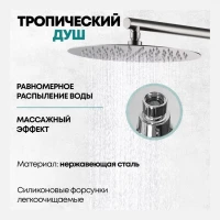 Душевая система скрытого монтажа Grocenberg GB5001, никель