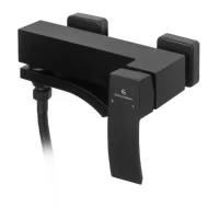 Смеситель для ванны с ручным душем Grocenberg GB8007, черный матовый