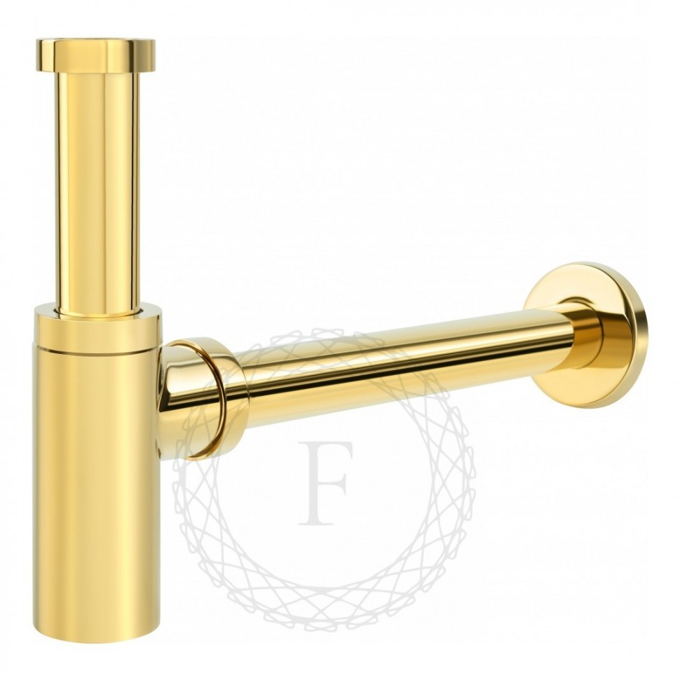 Сифон для раковины FILARETE FL70, золото глянец