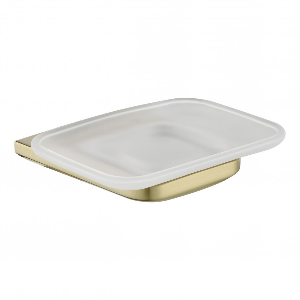 Настенная мыльница Grocenberg AC0058, матовое золото Настенная мыльница Grocenberg AC0058, матовое золото