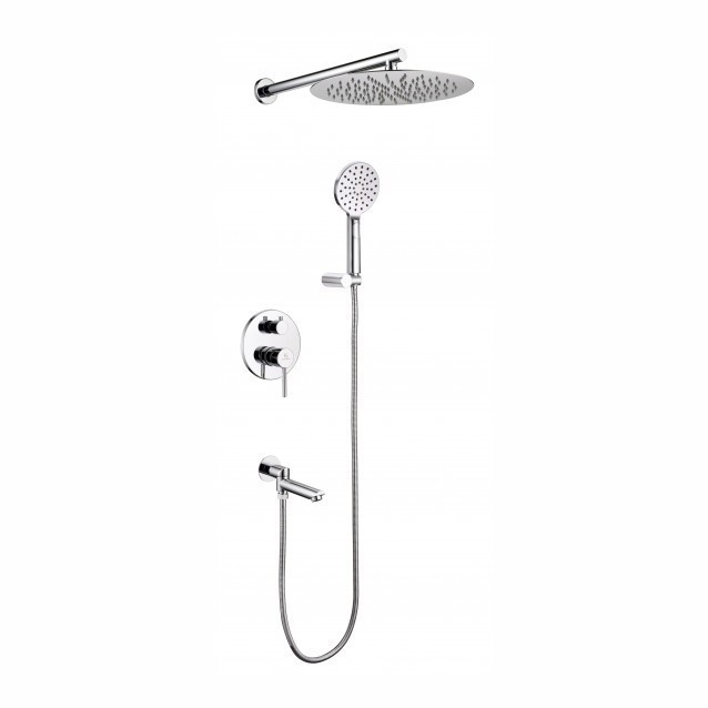 Душевая система скрытого монтажа Grocenberg GB5001, хром