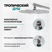 Душевая система скрытого монтажа Grocenberg GB5001, хром