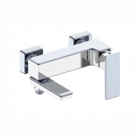 Смеситель для ванны с ручным душем Grocenberg GB8008, белый/хром