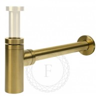 Сифон для раковины FILARETE FL70, золотой брашированный