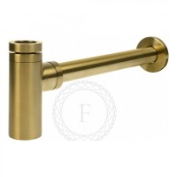Сифон для раковины FILARETE FL70, золотой брашированный