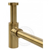 Сифон для раковины FILARETE FL70, золотой брашированный