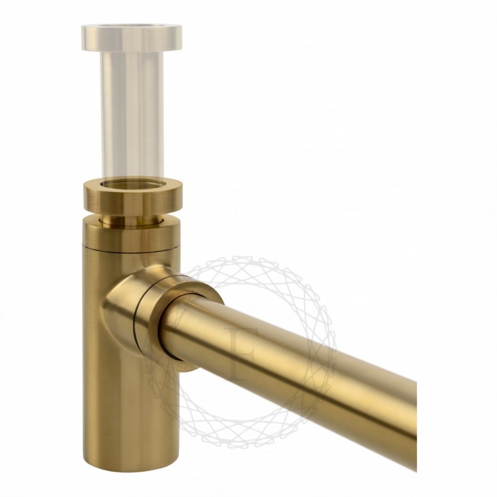 Сифон для раковины FILARETE FL70, золотой брашированный