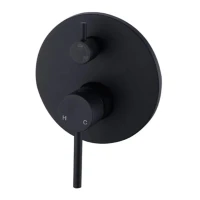 Душевая система скрытого монтажа Grocenberg GB5001, черный матовый