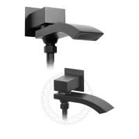 Душевая система скрытого монтажа FILARETE Waterfall FL1010, черный матовый