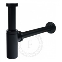 Сифон для раковины FILARETE FL70, черный матовый